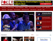 Tablet Screenshot of pokerlessonstv.com